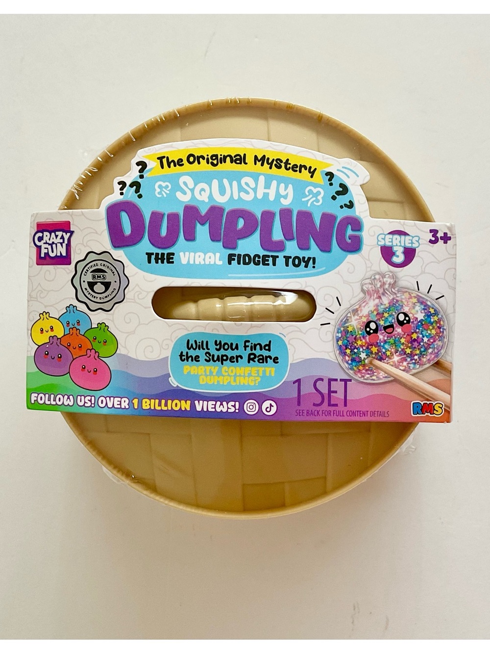 RMS Crazy Fun The Original Mystery Dumpling - Party Confetti Edition NEW SEALED